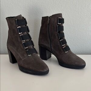 Italian Suede Ankle Boots